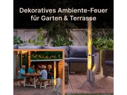 Gardenflare Klassik Feuerrohr Silber