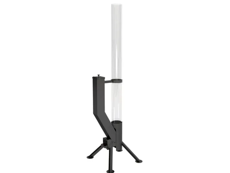 Gardenflare Premium Feuerrohr Edelstahl Schwarz