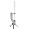 Gardenflare Premium Feuerrohr Edelstahl Silber
