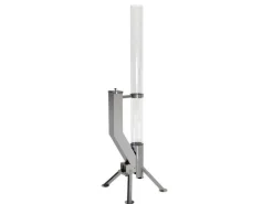 Gardenflare Premium Feuerrohr Edelstahl Silber
