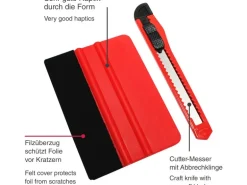 Gardinia Rakel+Cutter Set für Fensterfolien 10 x 7 cm