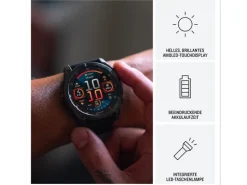 GARMIN Sportuhr Fenix 8 AMOLED, 47 mm Schwarz/Schiefergrau