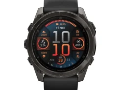 GARMIN Sportuhr Fenix 8 AMOLED Sapphire, 51 mm Dunkelgrau