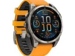 GARMIN Sportuhr Fenix 8 AMOLED Sapphire, 47 mm Graphit/Titan