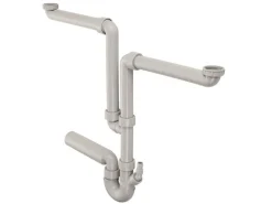 Geberit Spültisch-Garnitur grau / 2-teilig 2-teilig Grau Ø 56 mm