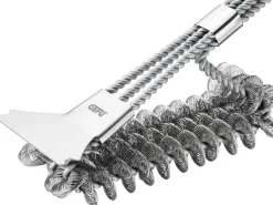 GEFU Grillbürste BBQ L 43 cm, Bürste 9 x 7 x 3 cm, Schwarz/Silber