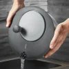 GEFU Salatschleuder Rotare 25 cm, Schwarz/Silber