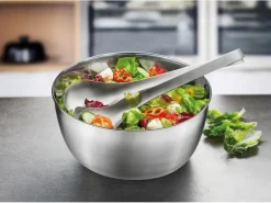GEFU Salatschleuder Rotare 25 cm, Schwarz/Silber