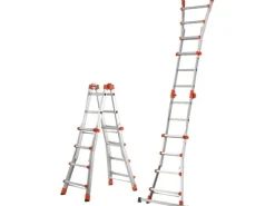 GIERRE Teleskopleiter Aluminium gebördelt 4x4 Stufen