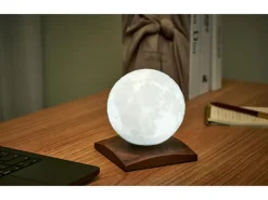 Gingko LED Stimmungslicht LunaSpin Mini Braun