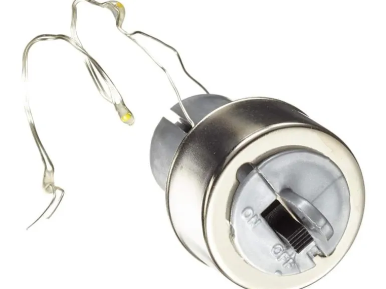 Glorex Lichterkette für Flaschen 10 cm, Silber