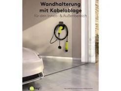 Goobay Wandhalterung mit Kabelablage für Ladekabel Typ-2