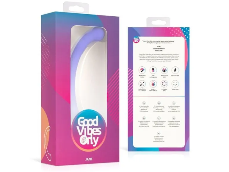 Good Vibes Only Doppelter Vibrator Jane Lila Lila