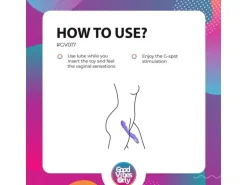 Good Vibes Only Flax Vibrierender Dildo mit GPunktStimulator Lila