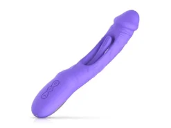 Good Vibes Only Flax Vibrierender Dildo mit GPunktStimulator Lila