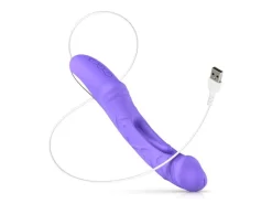 Good Vibes Only Flax Vibrierender Dildo mit GPunktStimulator Lila