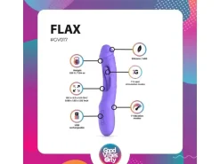 Good Vibes Only Flax Vibrierender Dildo mit GPunktStimulator Lila