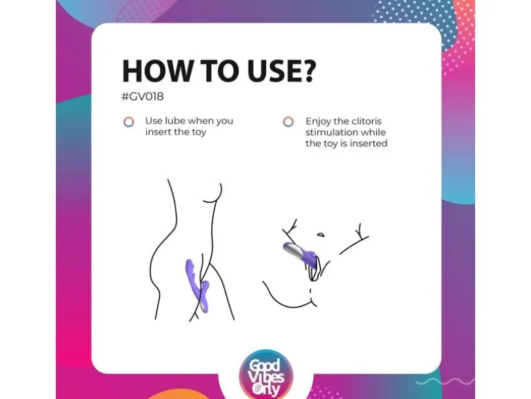 Good Vibes Only Tess Rabbit Vibrator mit GPunktStimulator Lila