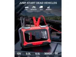 Gooloo A3 Jump-Starter/Kompressor 12 V, 3000A
