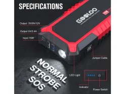 Gooloo Starterbatterie GP2000 12 V, 2000A