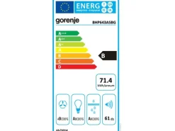 Gorenje Abzughaube BHP643A5BG 3 Stufen