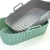 GOURMETmaxx Auflaufform-Set 2 Stück Eckig, Grau/Mint,1500 ml