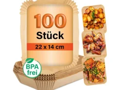 GOURMETmaxx Backpapier 100 Stück, 22 x 14 x 4.5 cm