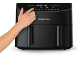 GOURMETmaxx Heissluft-Fritteuse 7 l, Schwarz