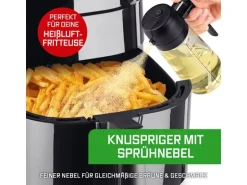 GOURMETmaxx Öl Spender 470 ml, Schwarz/Transparent