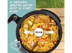 GOURMETmaxx Party-Pfanne mit Deckel, 1500 W