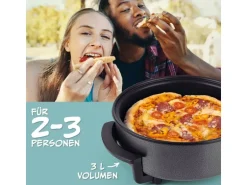 GOURMETmaxx Party-Pfanne mit Deckel, 1500 W