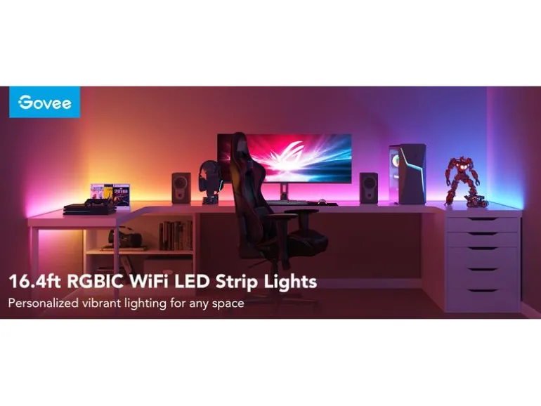 Govee LED Stripe Basic, 10 m, RGBIC, Wi-Fi + Bluetooth