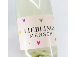 Grafik Werkstatt Secco-Flasche Lieblingsmensch 0.2 l