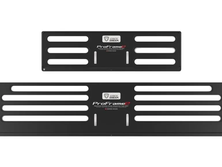 GREY SHEEP. Kennzeichenhalterset ProFrame 2, KFZ-lang, Dark Knight Black