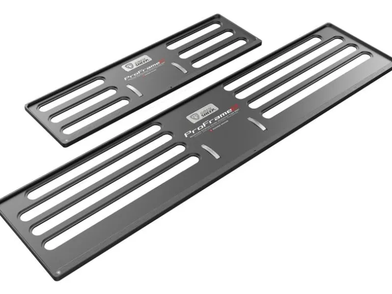 GREY SHEEP. Kennzeichenhalterset ProFrame 2, KFZ-lang, Dark Knight Black
