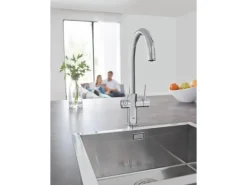 GROHE Blue Home C-Auslauf, Starter Kit, Chrom