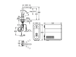GROHE Küchenarmatur Blue Home L-Auslauf herausziehbar