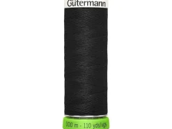 Gütermann Näh- und Stickgarn Allesnäher rPET 100 m Schwarz