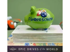 G. Wurm Spardose Führerschwein Gelb