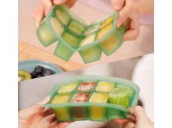 Haakaa Gefrierform Easy-Freeze 8 Fächer, Erbsengrün