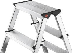 Hailo Doppelstufenleiter D60, Alu 7 Stufen