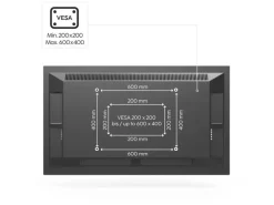 Hama Technics AG TV-Standfuss für 32-65 Zoll Schwarz