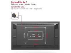 Hama Technics AG TV-Wandhalterung 65" Schwarz