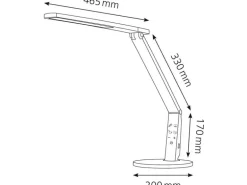 Hansa Schreibtischleuchte LED Vario Plus Weiss