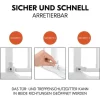 Hauck Türschutzgitter Clear Step Autoclose 2 +21 cm Weiss