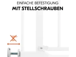 Hauck Türschutzgitter Clear Step Autoclose 2 +9 cm Weiss