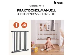 Hauck Türschutzgitter Open N Stop 2 Dark Grey 75 cm - 80 cm