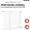 Hauck Türschutzgitter Open N Stop 2 Set +21 cm Weiss