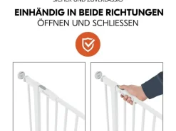 Hauck Türschutzgitter Open N Stop 2 Set +9 cm Weiss