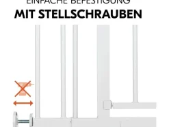Hauck Türschutzgitter Open N Stop 2 Set +9 cm Weiss